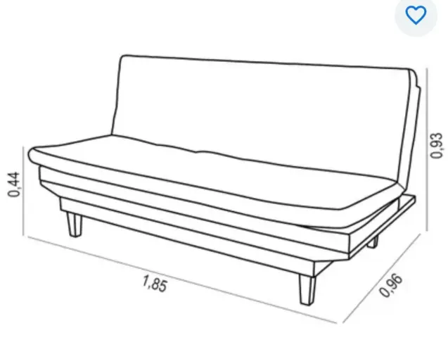 Sofá cama com banquetas