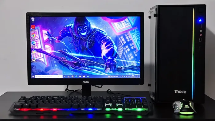 PC Gamer Moczy RGB Core i7 3770 8gb Ssd 128gb + Monitor 19 + Kit Gamer 1.199