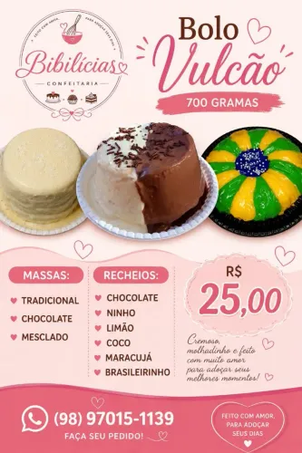 Bolo Vulcão 