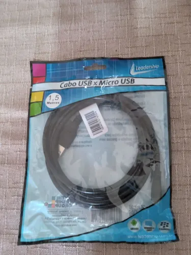 CABO USB X MICRO USB 1,5 METROS LEADERSHIP LACRADO