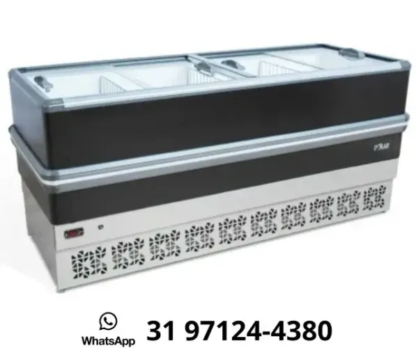 Ilha para Congelados 2M Preta Polar
