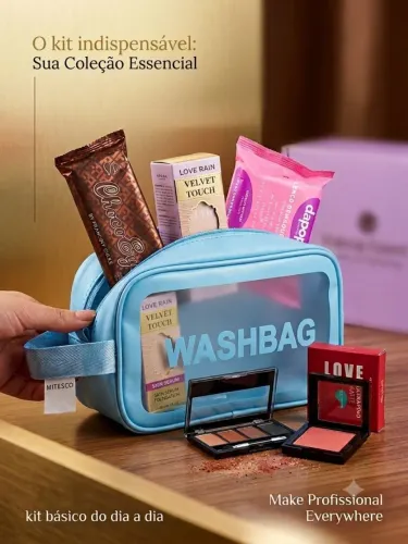 Kit de maquiagem básico dia a dia