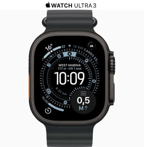 Apple Watch Ultra 3 Black NOVO E SEMI LEIA