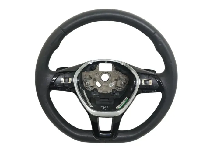 Volante Com Controle Som Volkswagen Polo Highline 2020 Preto