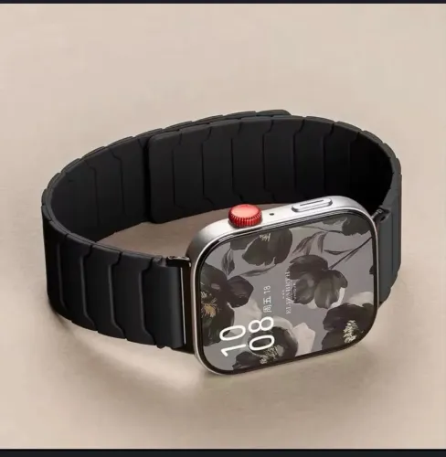 Pulseira Magnética Silicone Armadura P/ Huawei Watch Fit 3, 4, 4 Pro, 5 e 5 Pro