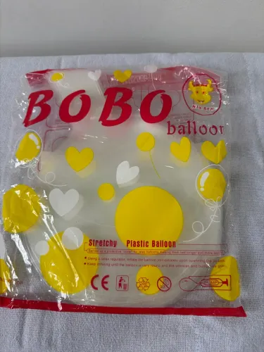 Balão Bobo Balloon Transparente Bubble 50 unidades
