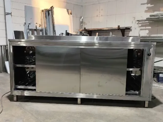 balcão refrigerado inox 1500mm 2 portas (0° a 5°c)