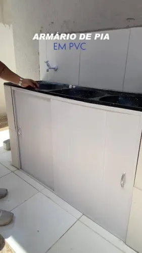 Armario pra pia 100% pvc