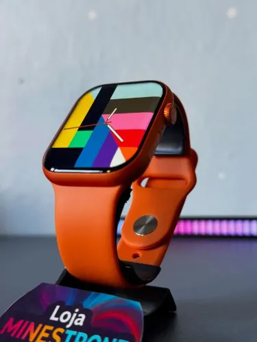Smartwatch Relógio S11 Laranja Microwear Nova Cor Watch Atacado e Varejo <br><br>