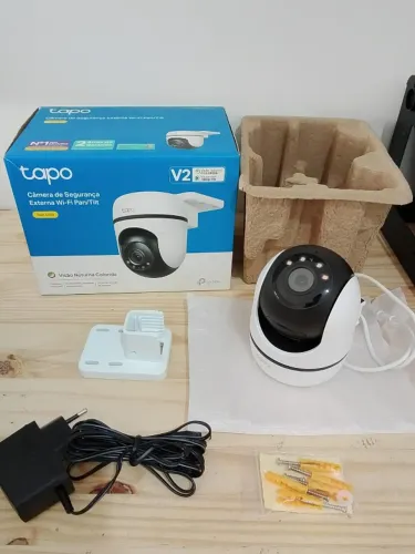Câmera de Segurança Externa Tapo Wi-fi Pan/Tilt C500