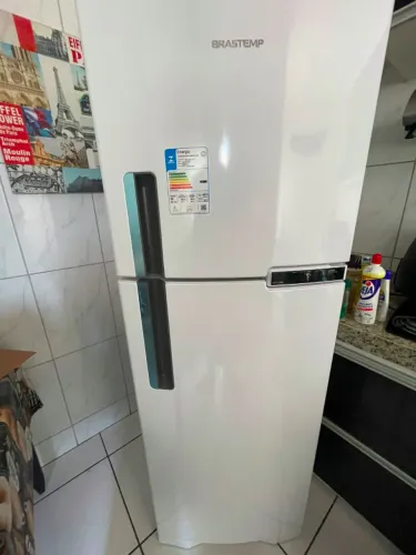 Geladeira Brastemp Frost Free Duplex BRM44H 375 Litros Cor Branco