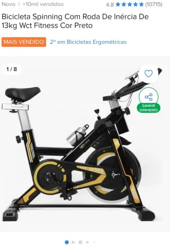 Bike ergométrica spinning 13 Kg