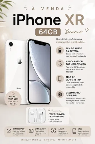 iPhone XR 64GB + EarPods (conector Lightning)