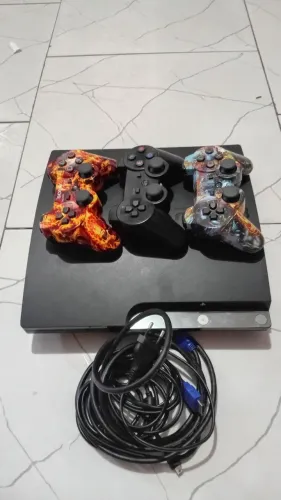 Ps3 slim desbloqueado em ótimo estado