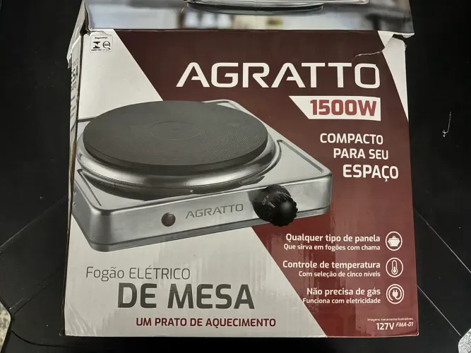 Fogão elétrico de mesa uma boca 127vw