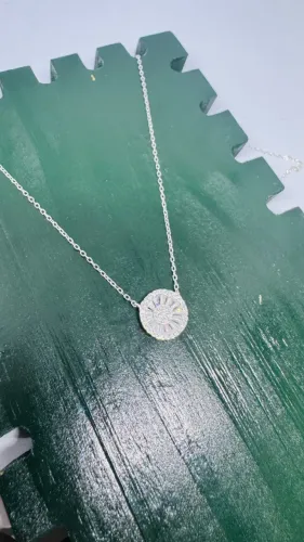 Colar em Prata 925 - Círculo Cristal