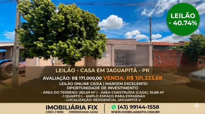 ? Terreno residencial de 262m² a preço de banana em venda online do banco!