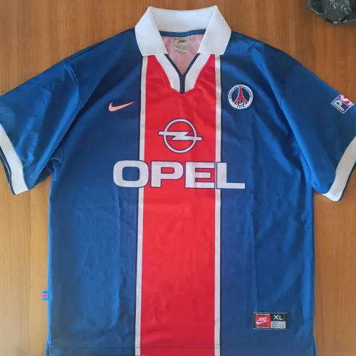 Camisa Original 1997 Paris Saint Germain Nike PSG Azul Tamanho GG 1998
