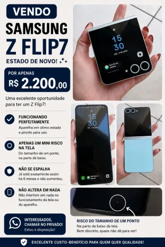 Vende-se Sansung Galaxy z flip 7
