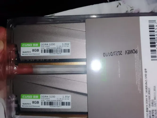 Memória ram DDR4 3200Mhz 2x8 Lacrado!!