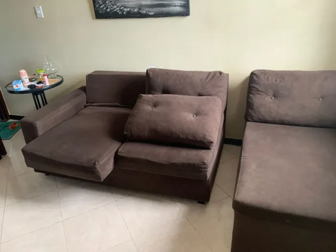 Sofá 3 lugares com charme esquerda 