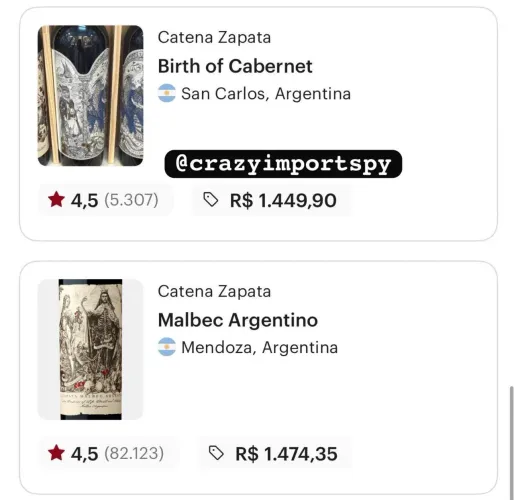Vinho Argentino Catena Zapata: Birth of cabernet 2021 vintage