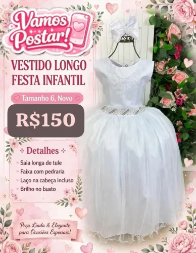 Vestido novos menina