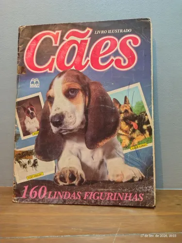 Álbum de figurinhas Cães - anos 80