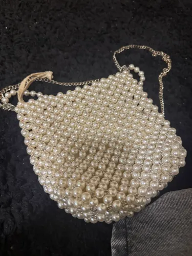 Bolsa pérolas zara 