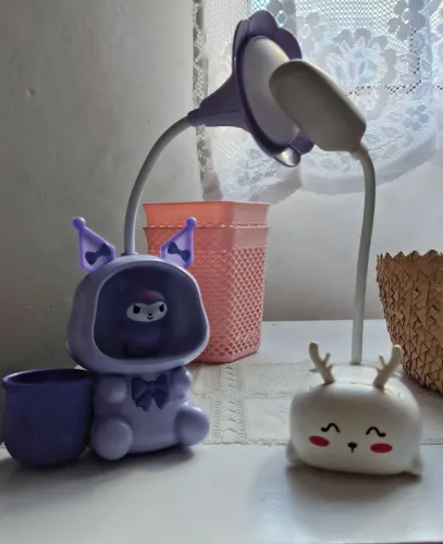 Duas luminárias fofas Kuromi e coelhinho 