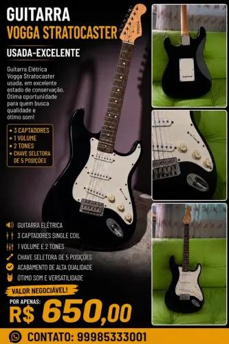 Guitarra elétrica Usada em ótimas condições marca vogga