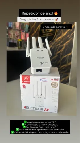 Repetidor de sinal Wi-Fi