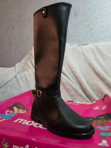 Bota Infantil Molekinha Fivela Preta
