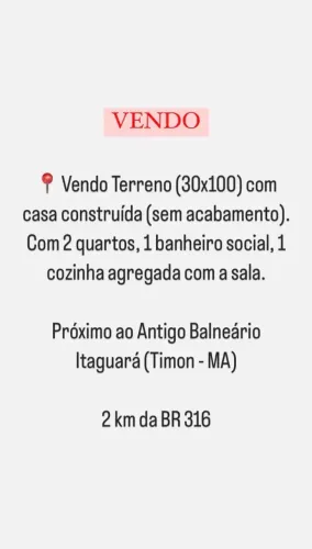 Terreno com casa