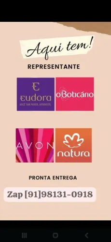 Sou Revendedora Da Oboticario É Natura É Avon 