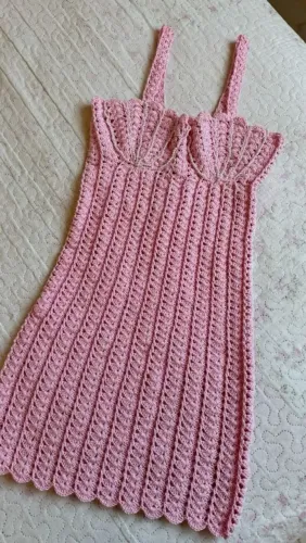 Vestido de crochê