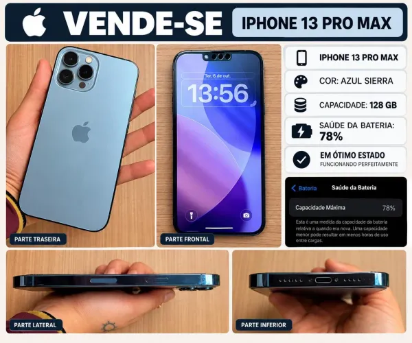Vendo IPhone 13 Pro Max - Todo original