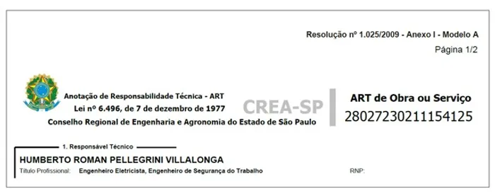 Engenheiro eletricista - Projetos, laudos, ART