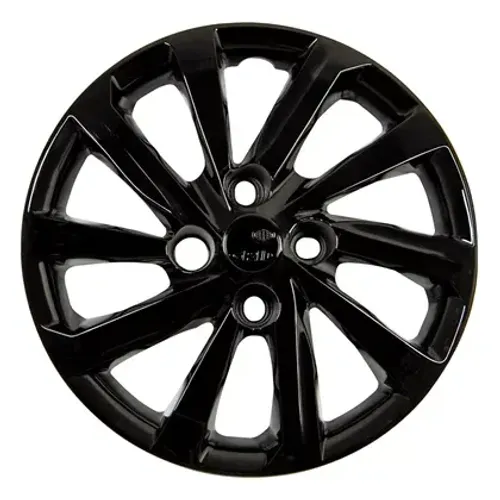Jogo 4 Peças - Calota Aro 15 - Chevrolet Onix / Prima 2021 - Preto Brilho - Grid