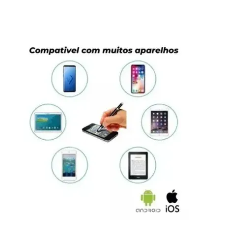Caneta mini touch para tablet iphone ipad samsung xiaomi