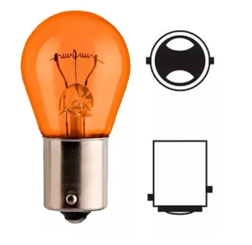 Lampada Pisca Seta 2 Polo Halogena Amarela 