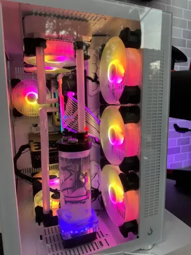 PC Gamer com Water cooler Custom, AMD Ryzen 5 RTX 3060 16GB 500GB ssd Com refrigeracao 
