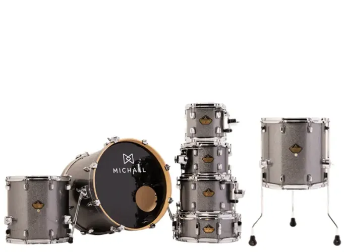 Bateria Michael Legacy Birch 8 10 12 14 16 22 cx 14 shell pack - só tambores