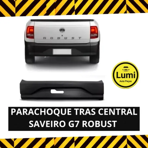 Parachoque Traseiro Central Saveiro G7 Robust - Novo!!!  