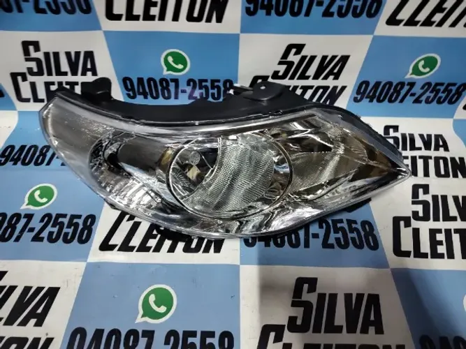 farol direito gol voyage saveiro g5 2009 2010 2011 2012 foco duplo cromado novo importado