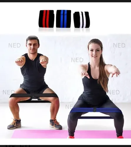 Hip Bands Extra Forte - Kit 3 Faixas Elásticas- Mini Band