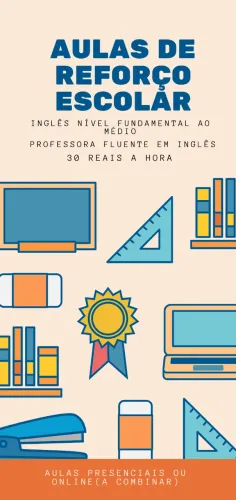 Aulas de Reforço de Inglês para crianças e adolescentes(Nível fundamental ao médio)