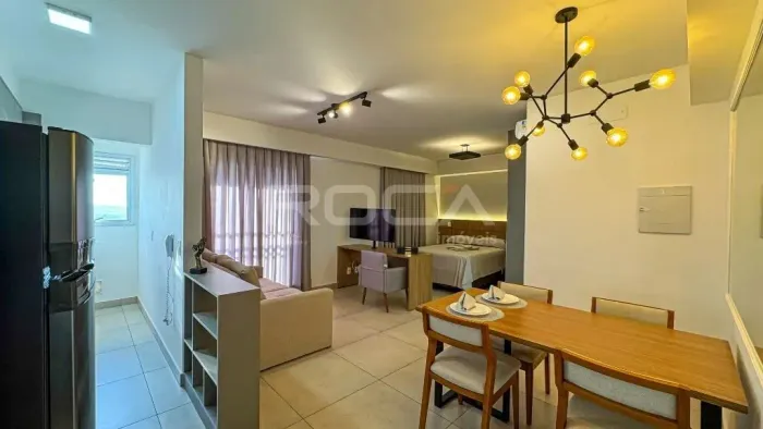 Apartamento Studio Mobiliado para Alugar no bairro Alto da Boa Vista, em Ribeirão Preto.