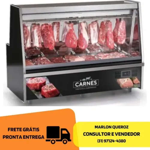 Balcão de Açougue 2M Gelopar com Tendal