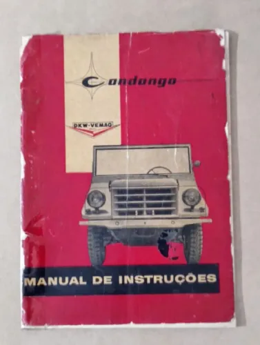 Manual proprietário Dkw Candango Jipe Dkw manual